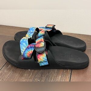 Chaco Chillos Slides Tie Dye Womens size 10